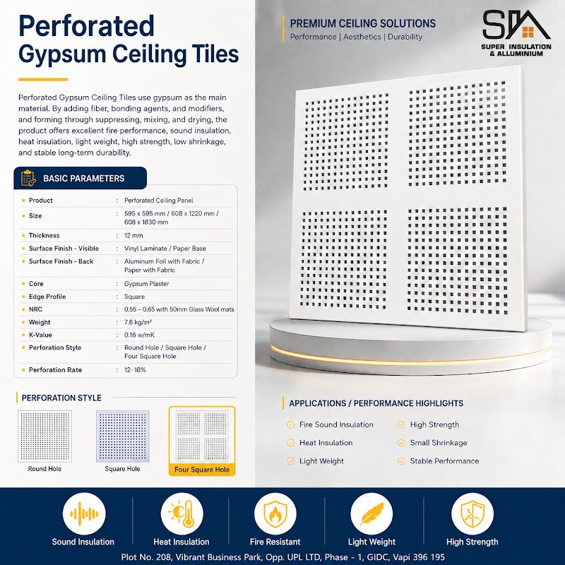 Gyproc Perforated Acoustic Gypsum Tile