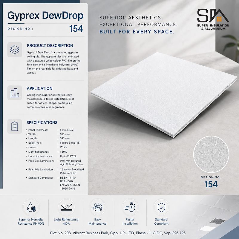 Gyproc Gyprex Dewdrop 154