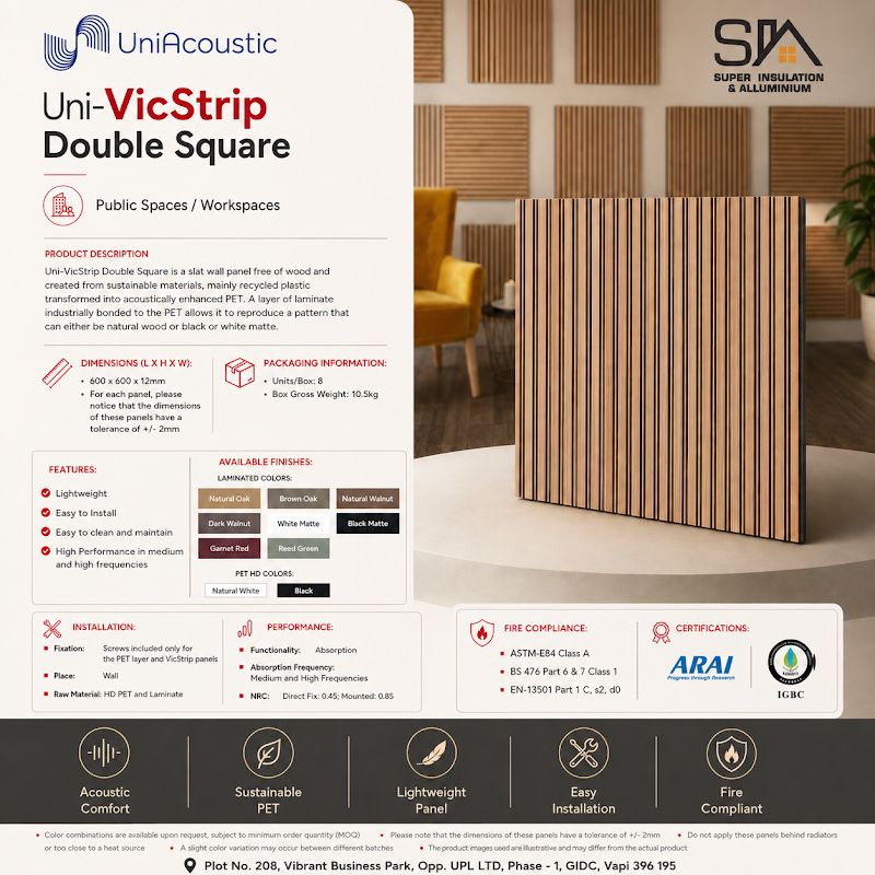 UniAcoustic Uni VicStrips Square Double